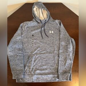NEW Under Armour Men’s Heather Blue-Gray Pullover Hoodie Size XL